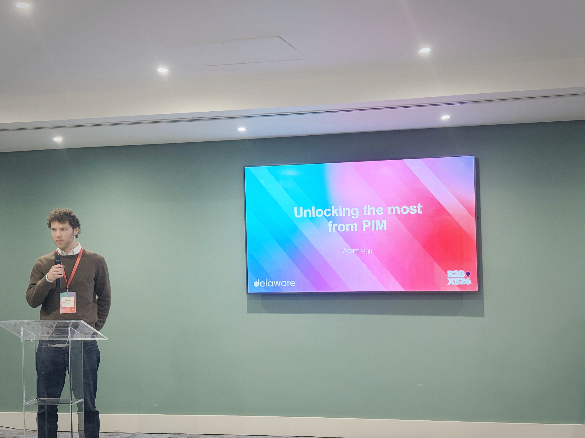 Adam Putt presenting Unlocking the most from PIM